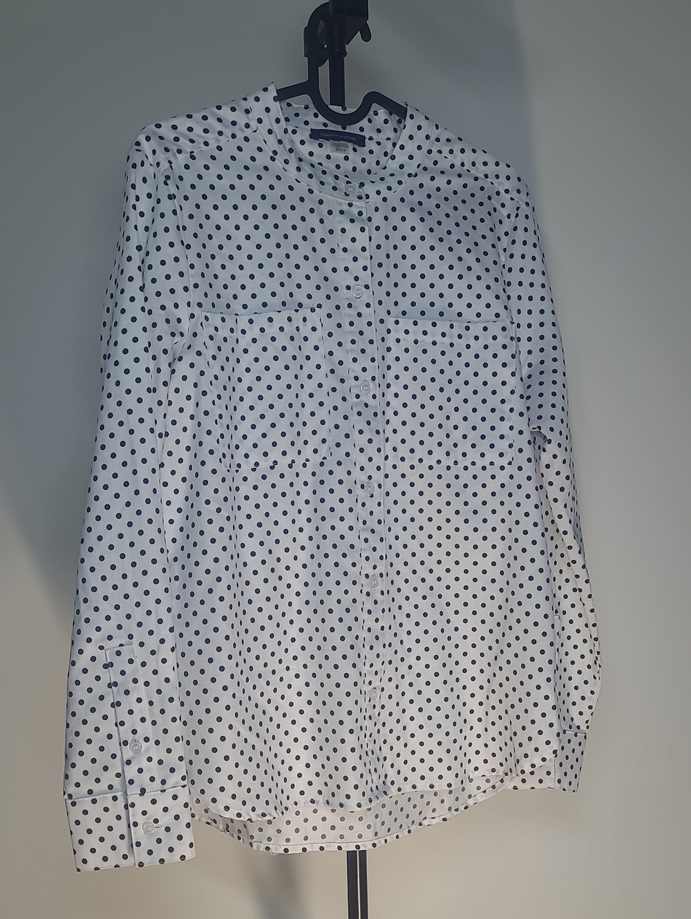 Women's White Polka Dot Button-Up Shirt Tommy Hilfiger Small